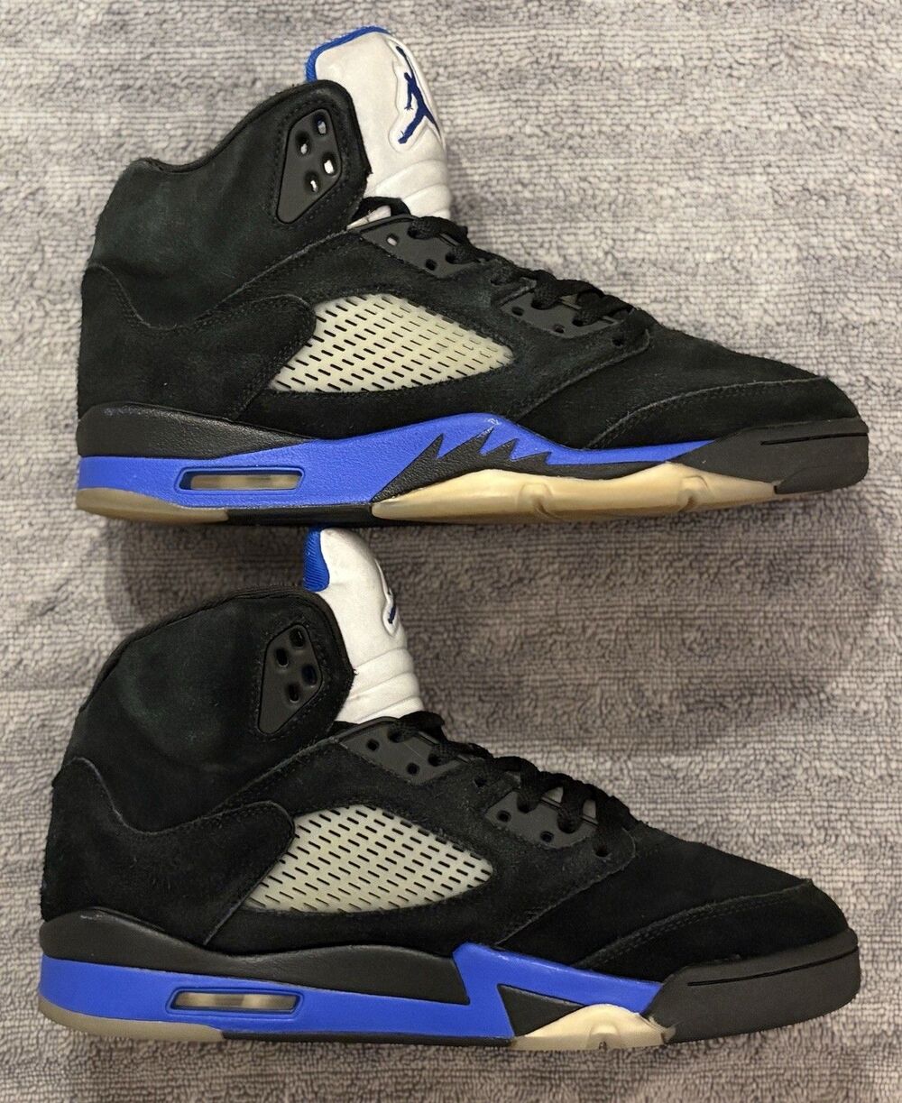 Nike Air Jordan 5 Retro Racer Blue Black Suede Mens Size 10 CT4838-004